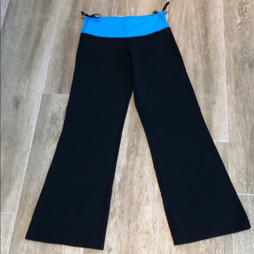 BLACK PANT WITH BLUE WAISTBAND